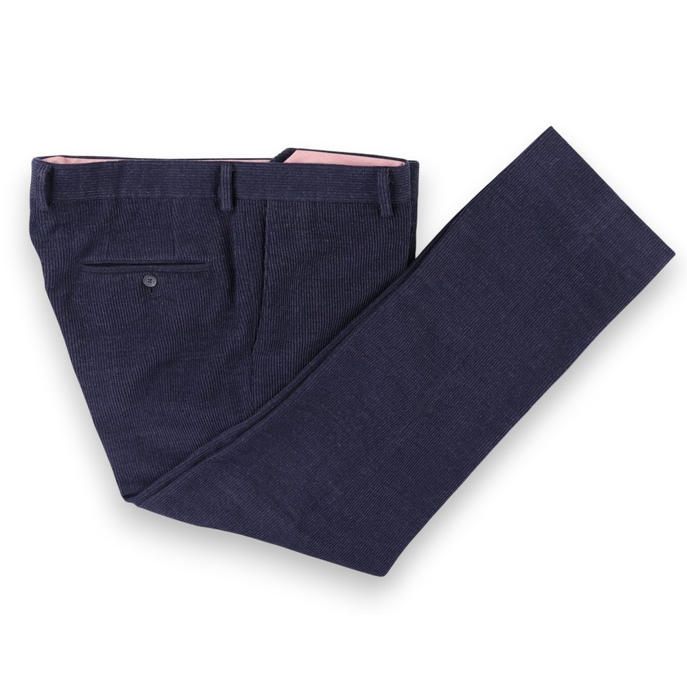 Samuelsohn Loro Piana Zelander Wool Corduroy Pants Mens 37x29 Dark Navy Blue